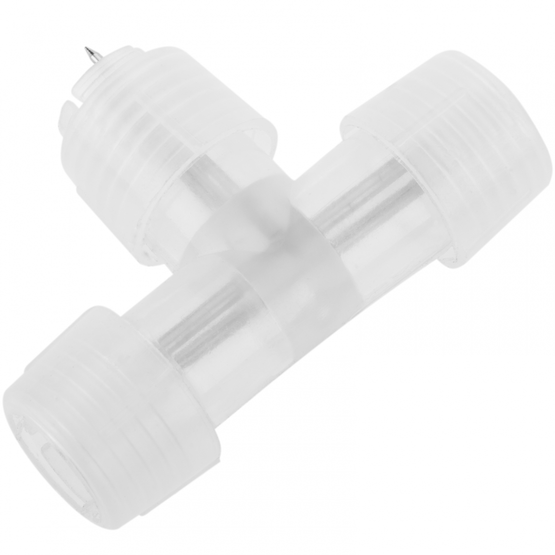 Primematik - Connecteur tube-tube en T à 2 broches pour câbles de 1 cm de diamètre avec manchons et protections thermorétractables - Ruban LED