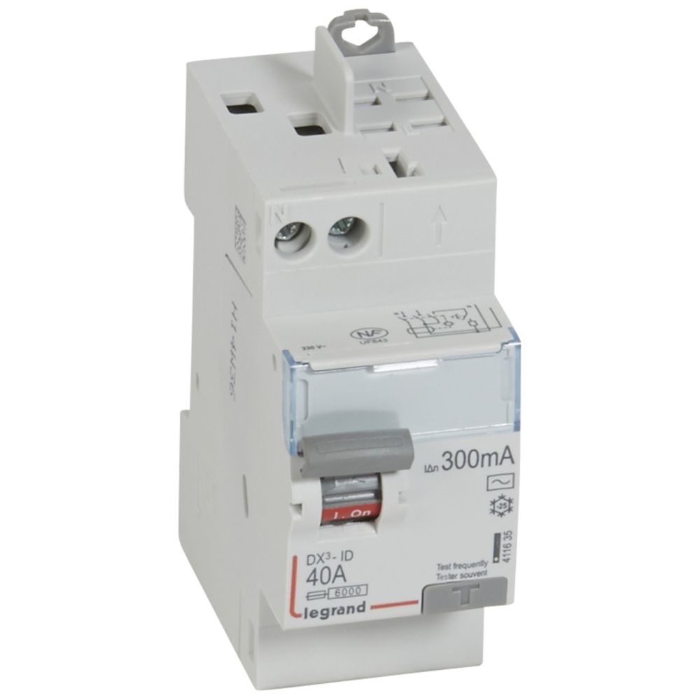 Legrand - interrupteur différentiel legrand dx3 40a 300ma 2 poles type ac - vis / auto - Interrupteurs différentiels