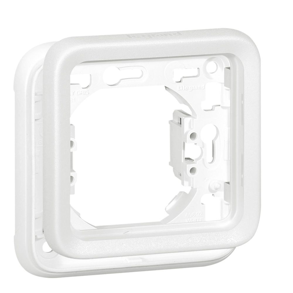Legrand - plaque d'encastrement legrand plexo - 1 poste - blanc artic - Interrupteurs et prises étanches