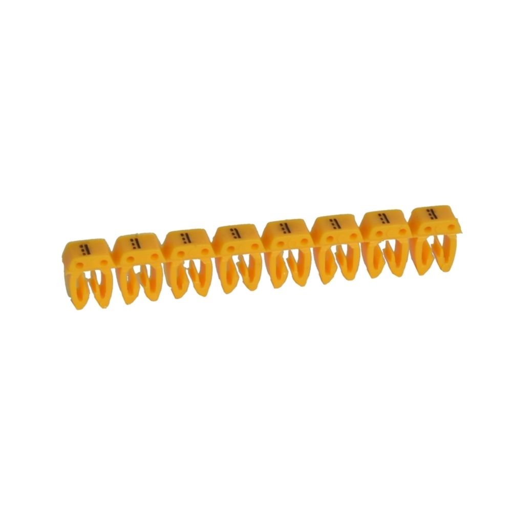 Legrand - repère pour fil de 0.5 à 1.5 mm2 - signe = - couleur jaune - legrand cab 3 - Accessoires de câblage