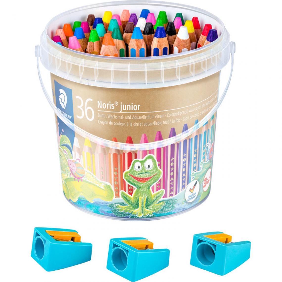 Staedtler - STAEDTLER Crayon de couleur hexagonal Noris junior, seau () - Outils et accessoires du peintre