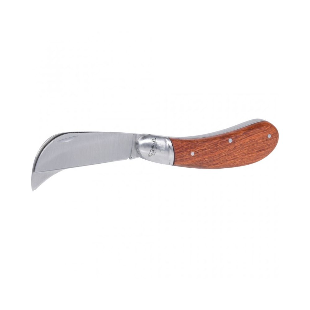Ks Tools - KS TOOLS 907.2186 Couteau d'éléctricien avec 1 lame serpette et 1 lame droite Inox - Outils de coupe