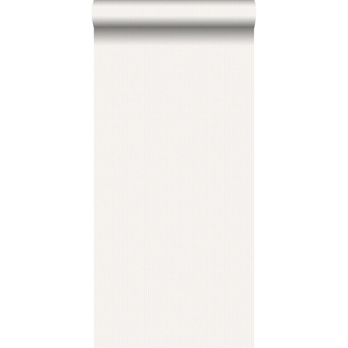 ESTAhome - ESTAhome papier peint imitation broderie blanc - 138130 - 53 cm x 10,05 m - Papier peint