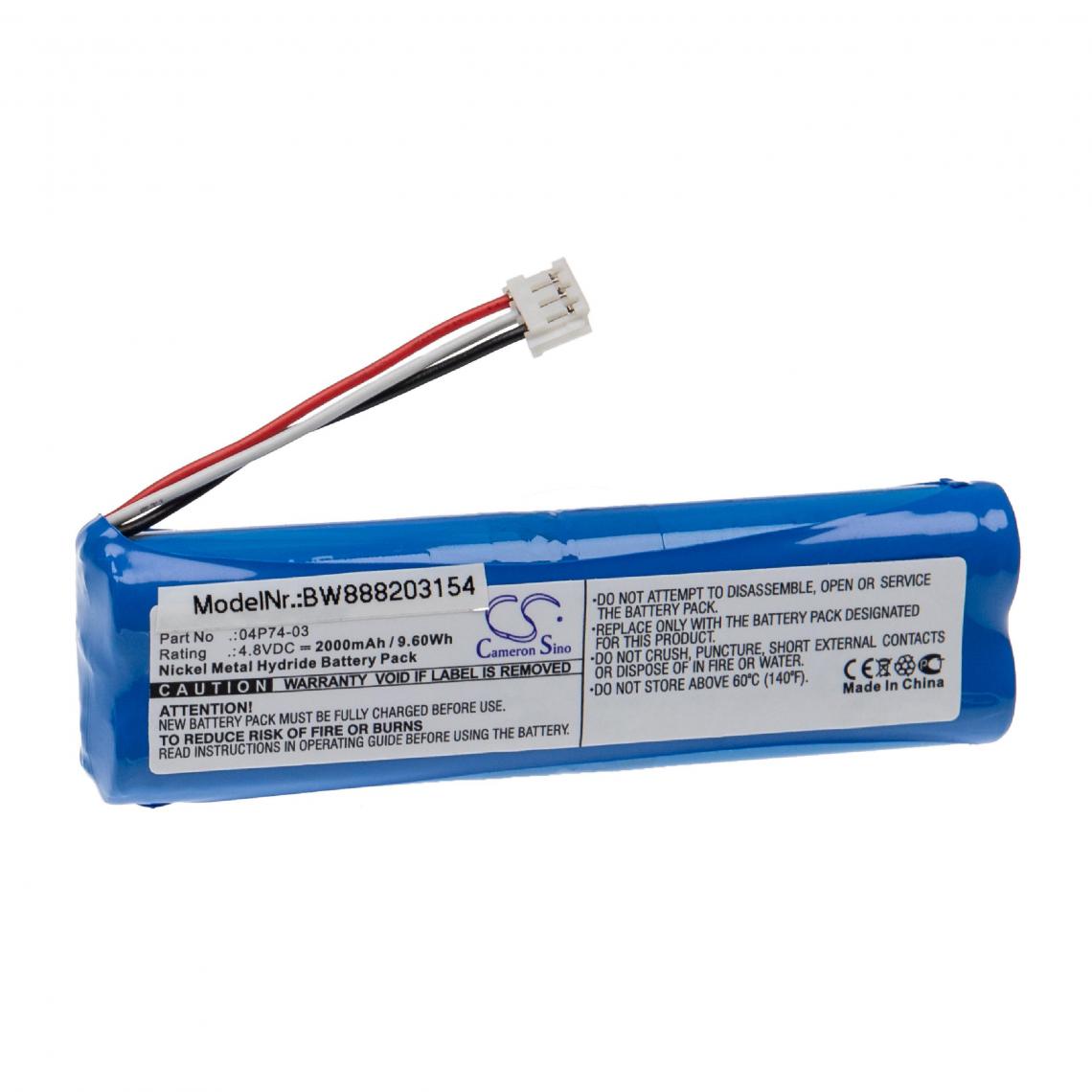 Vhbw - vhbw Batterie compatible avec I-Stat Printer PR-300 appareil médical (2000mAh, 4,8V, NiMH) - Piles spécifiques