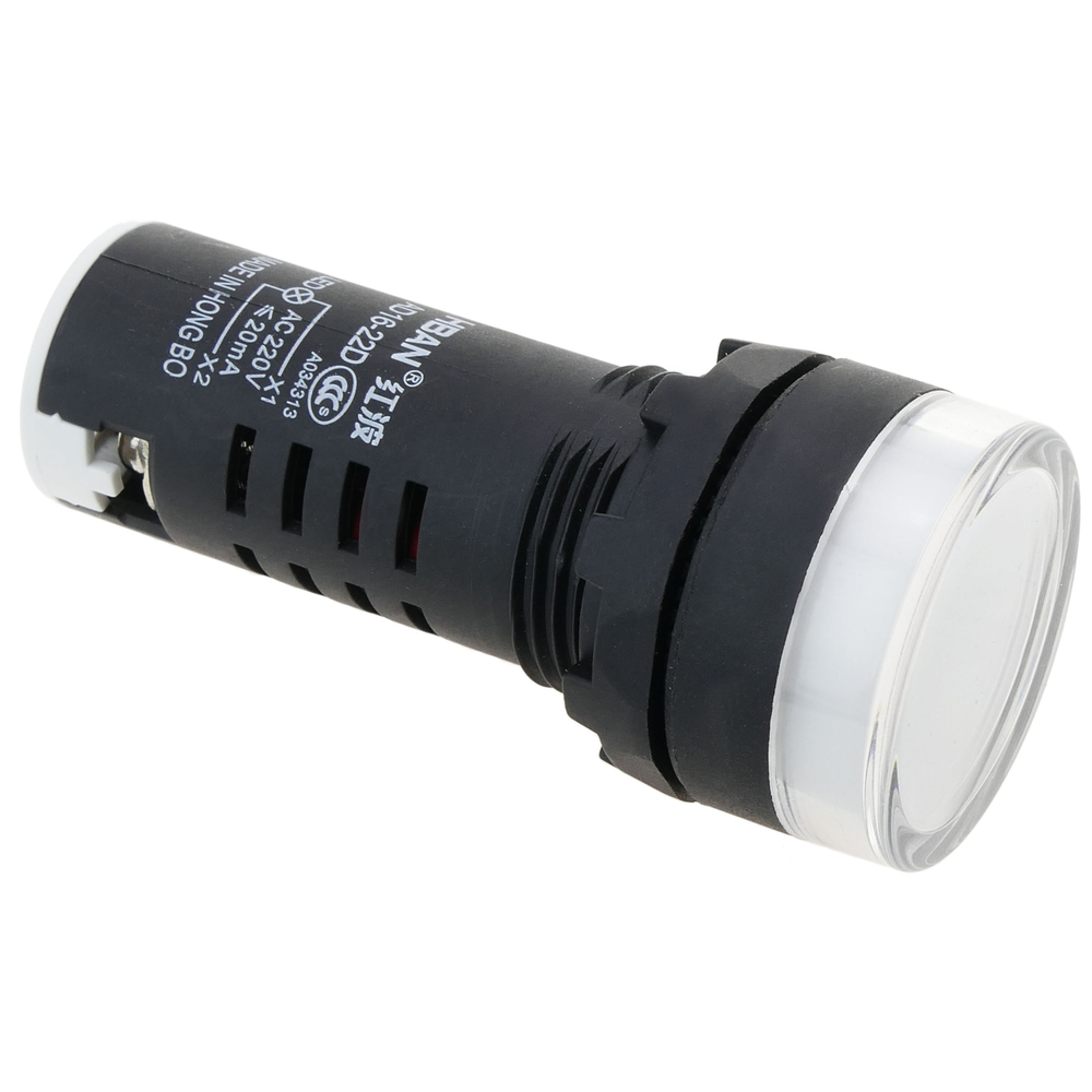 Bematik - Pilote LED indicateur clignotant 22mm 220 VAC pour panneaux de contrôle lumiere blanc - Interrupteurs et prises étanches