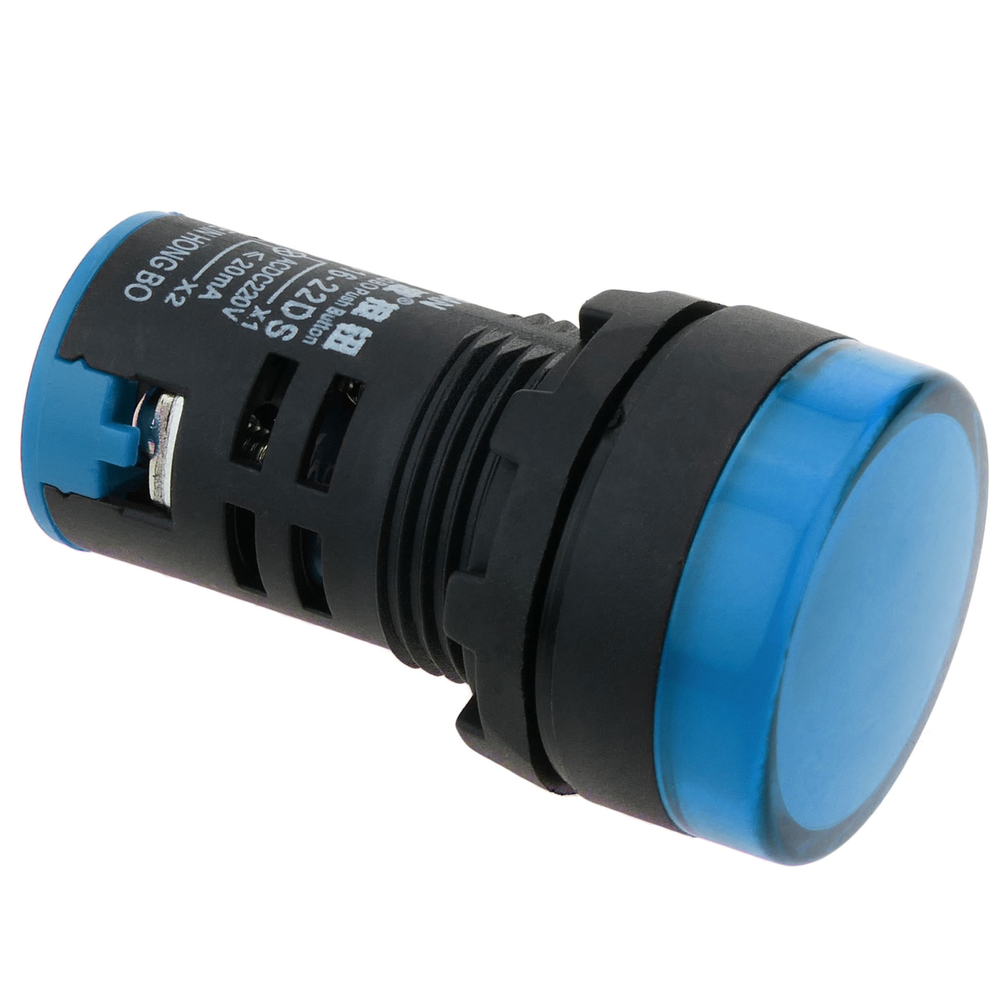 Bematik - Pilote LED indicateur 22mm 220 VAC pour panneaux de contrôle lumiere bleu - Interrupteurs et prises étanches