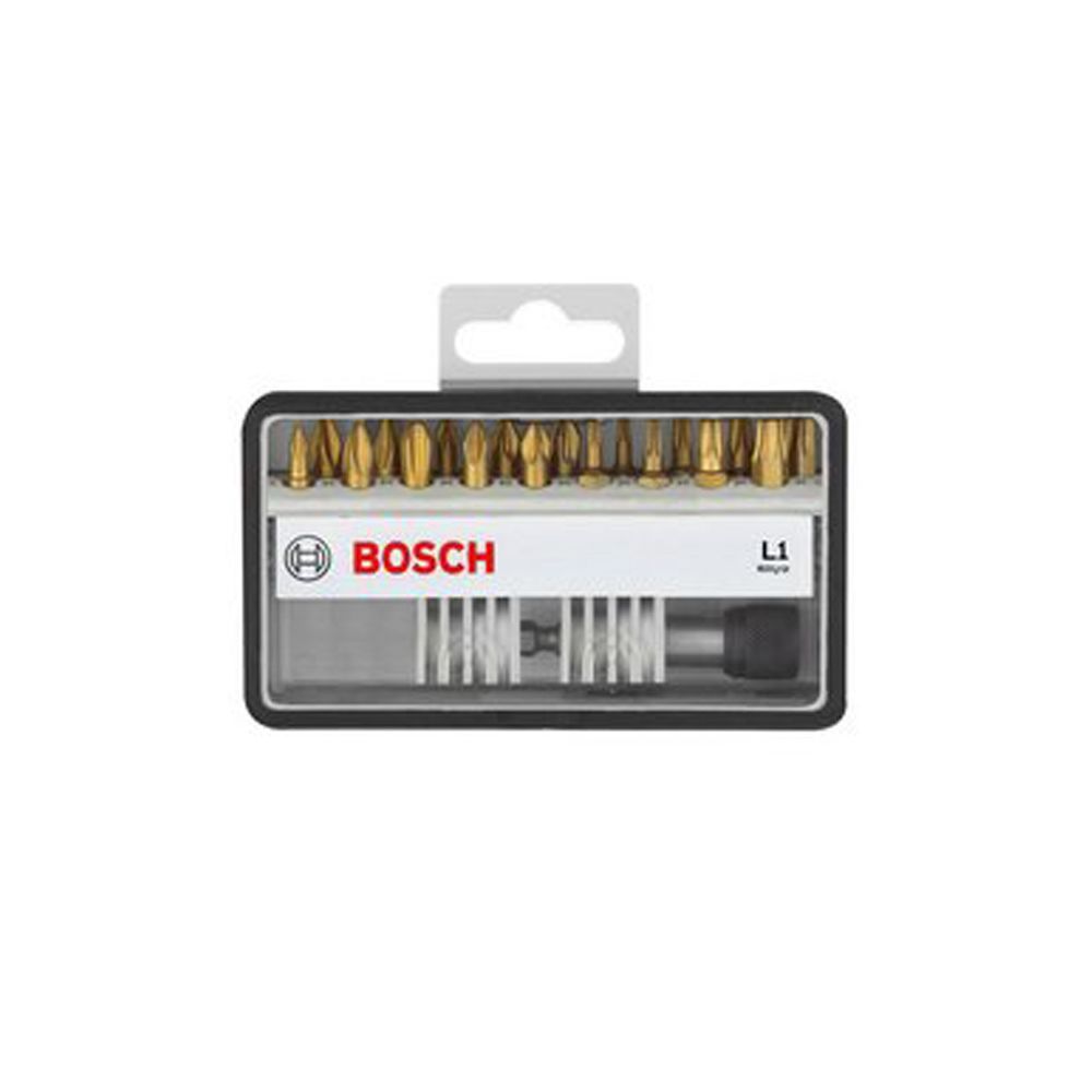 Bosch - Set de 18 embouts de vissage Max Grip Robust Line PH - PZ - Torx - S - Hex L 25 mm et 1 accessoie BOSCH 2607002582 - Accessoires vissage, perçage