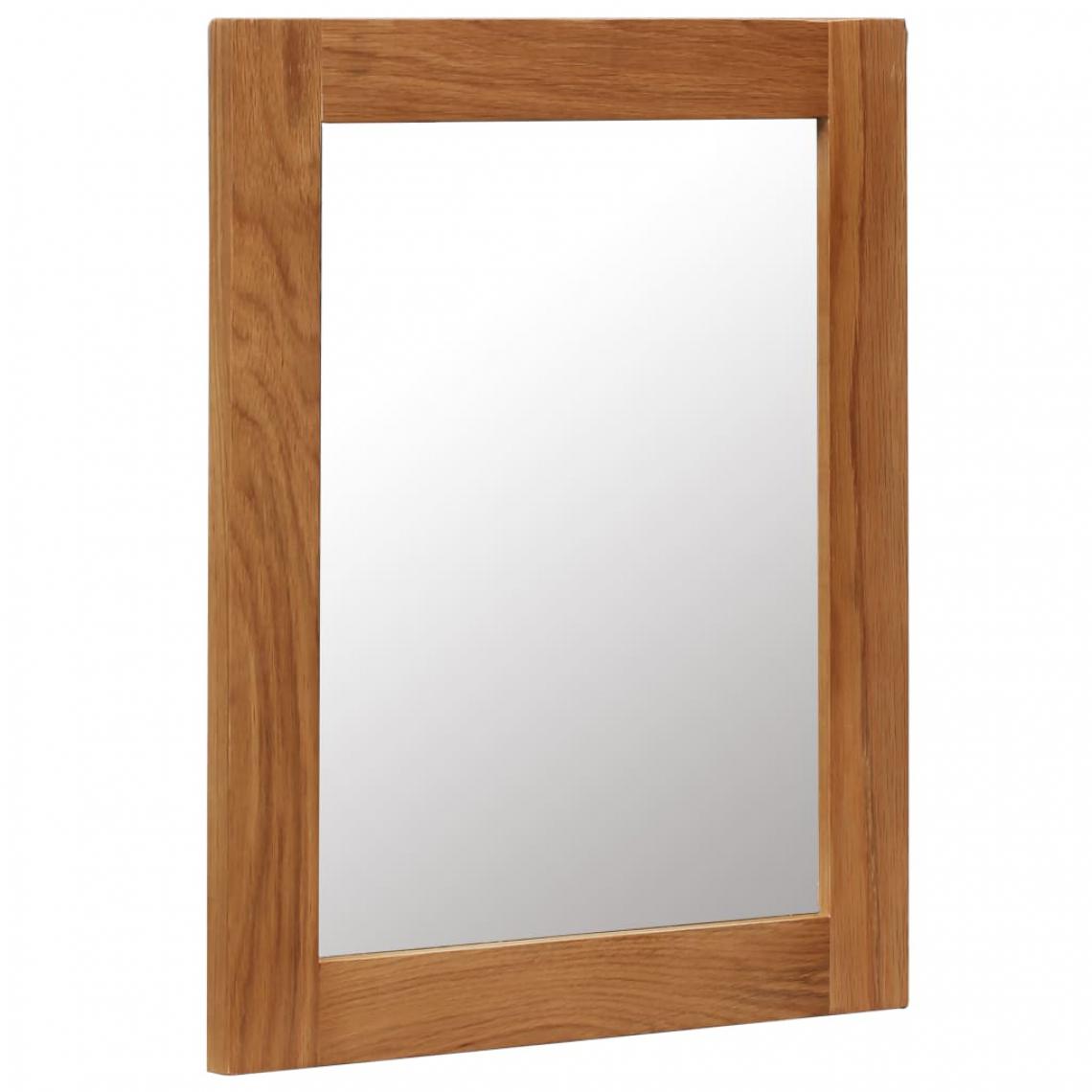 Icaverne - Icaverne - Miroirs categorie Miroir 40 x 50 cm Bois de chêne massif - Miroir de salle de bain
