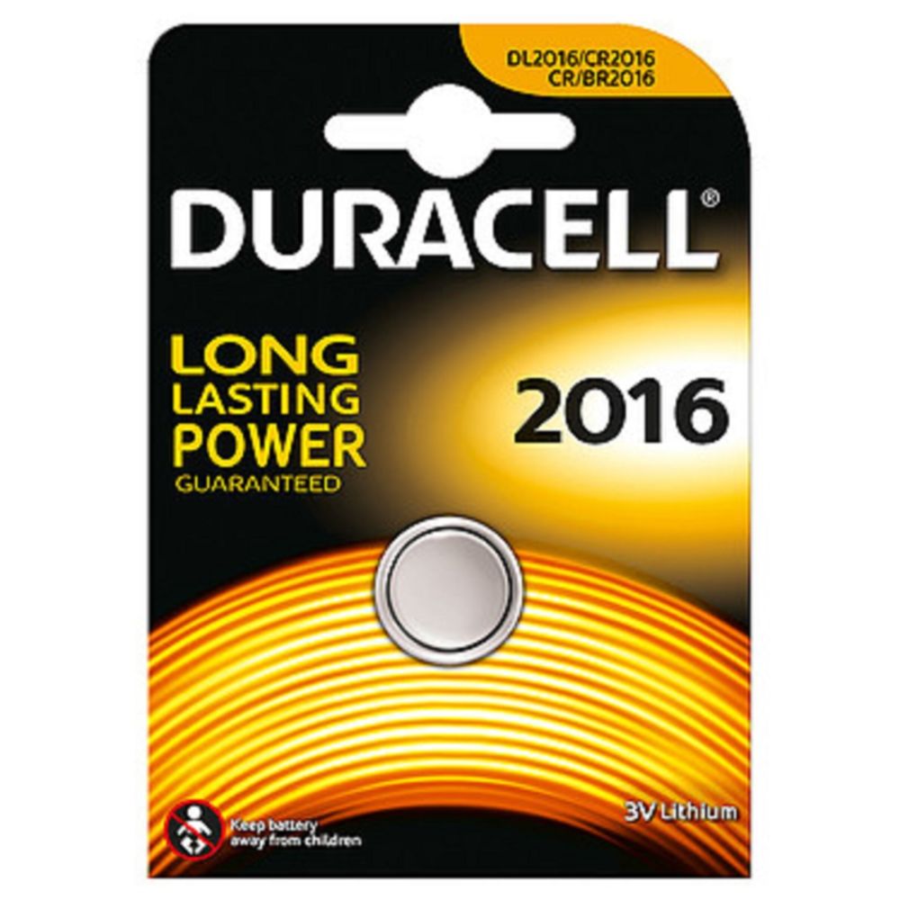Duracell - Pile bouton 2016 Lithium 3V - Piles spécifiques