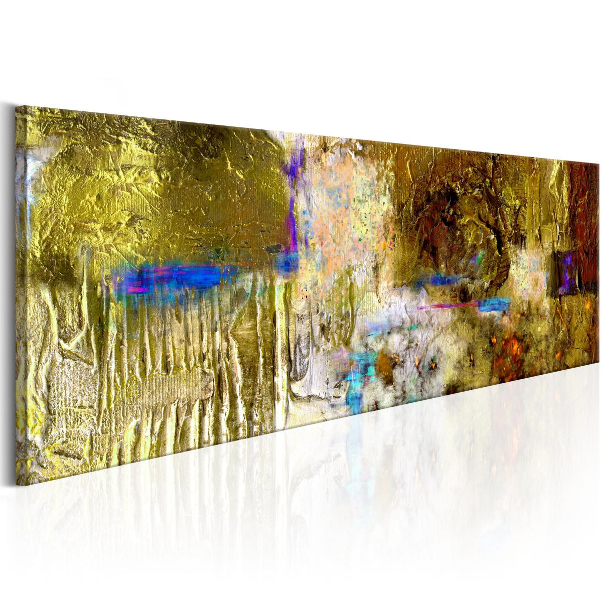 Bimago - Tableau peint à la main | Solar Treasure | 120x40 | Abstraction | Modernes | - Cloisons