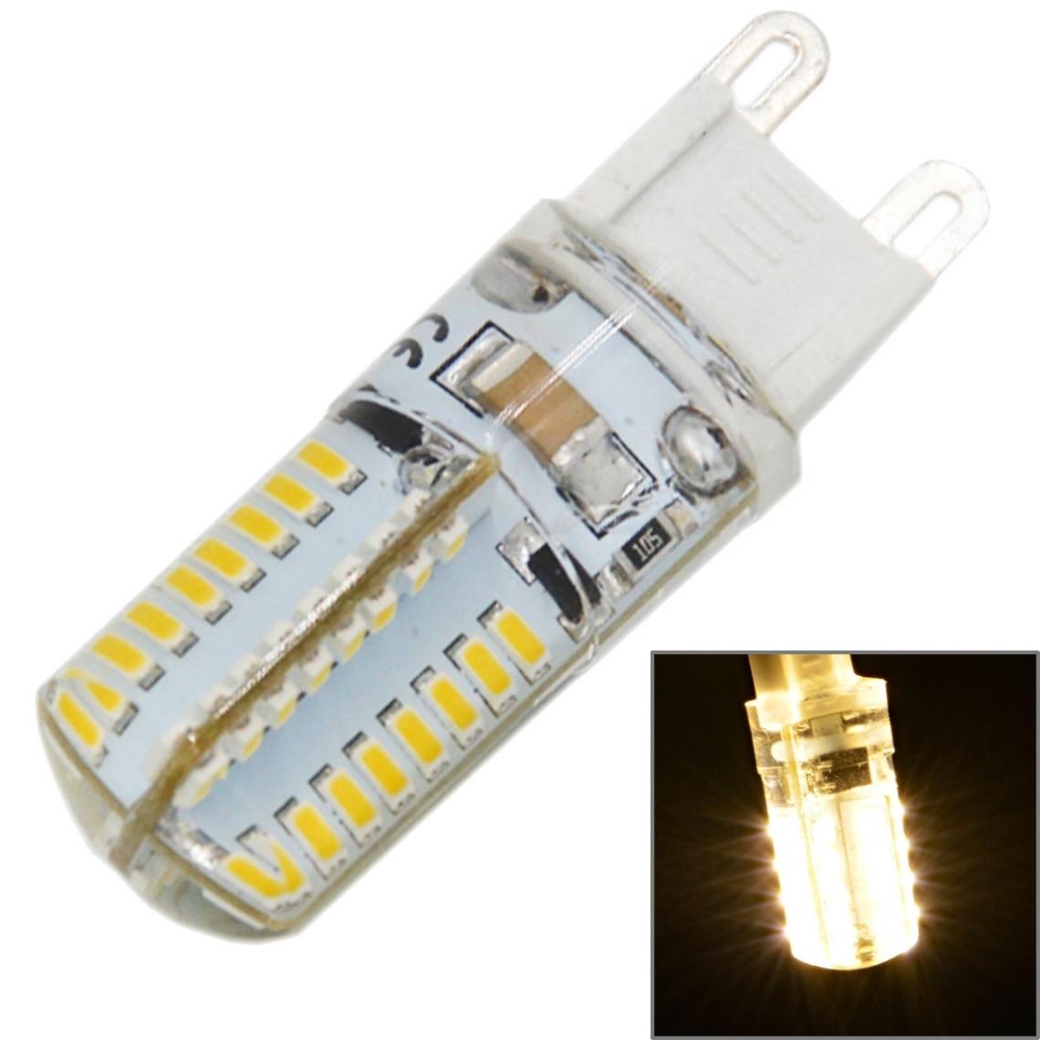 Wewoo - G9 4W 210LM 64 LED SMD 3014 Ampoule de maïs en siliconeCA 110V Blanc chaud - Ampoules LED
