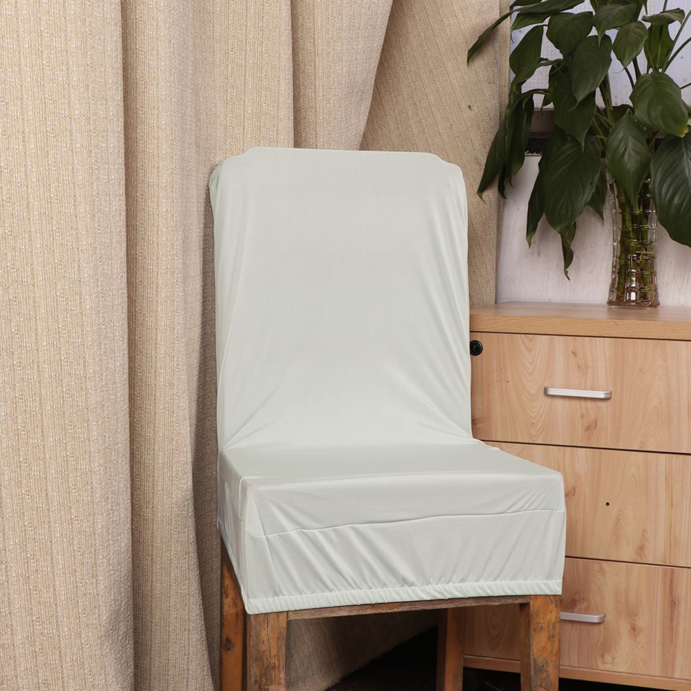 marque generique - Spandex extensible basse courte couverture de chaise de tabouret de couverture arrière vert - Tiroir coulissant