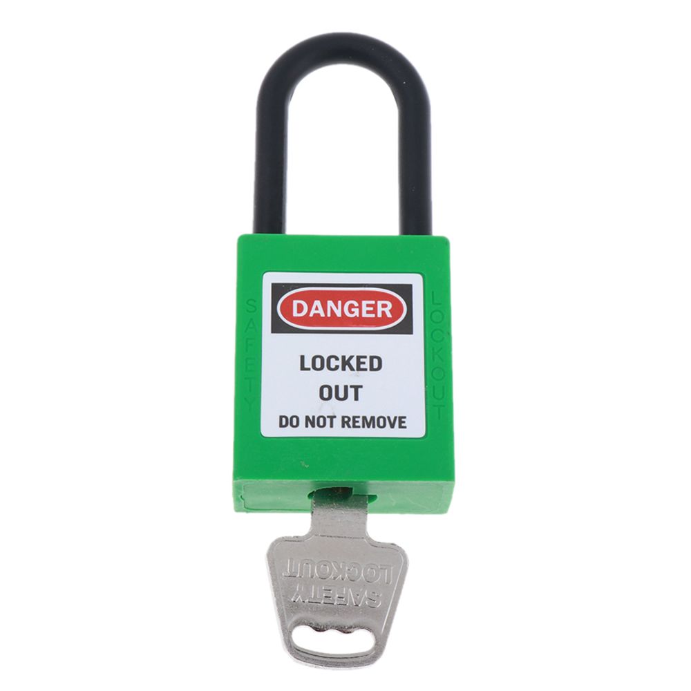 marque generique - Cadenas de consignation de sécurité à clé à clé Nylon, même anse 38mm, vert - Bloque-porte