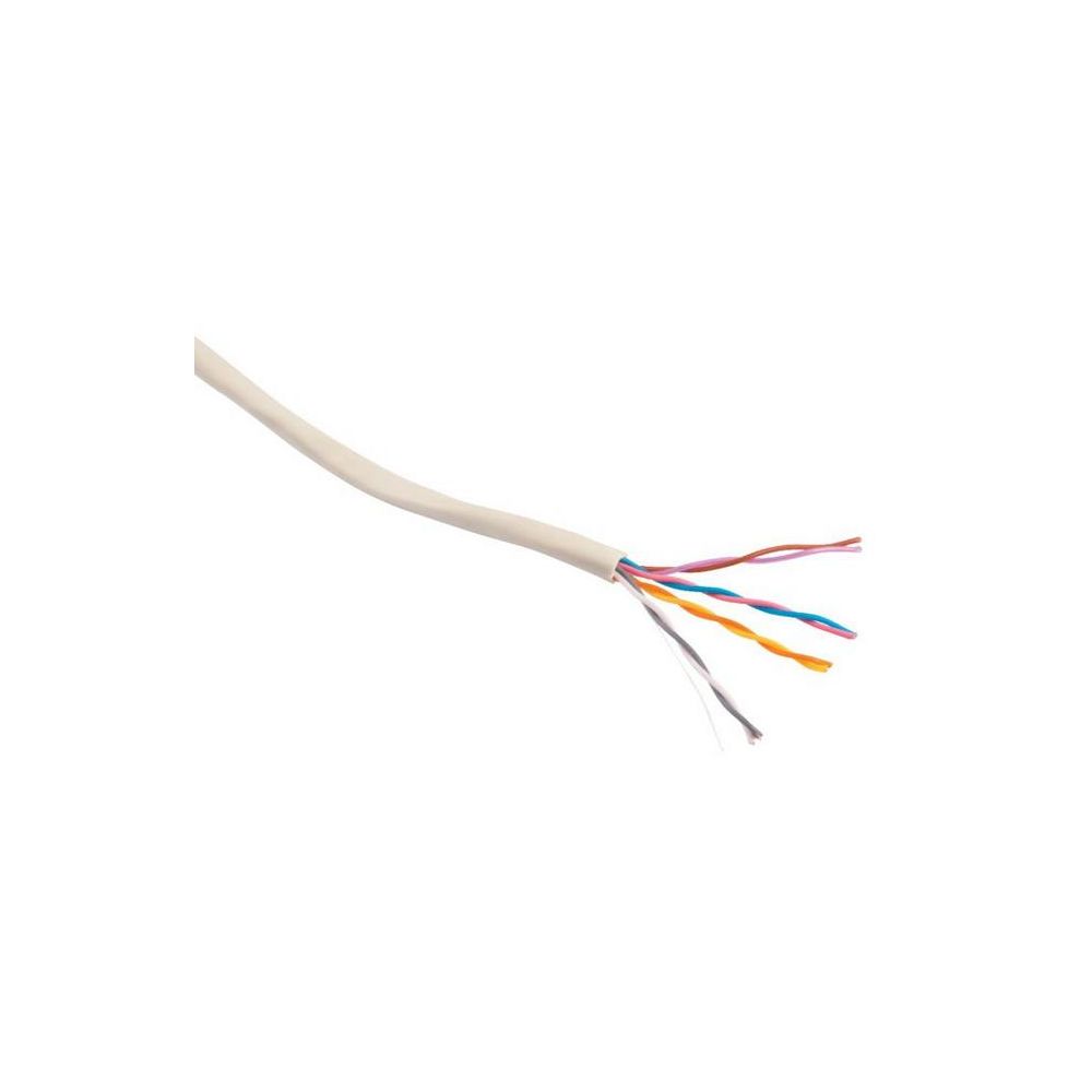 Electraline - Electraline - Câble téléphonique ADSL type 298 ivoire 4P0,5 mm² Ø 4,1 mm 100 m - Fils et câbles électriques