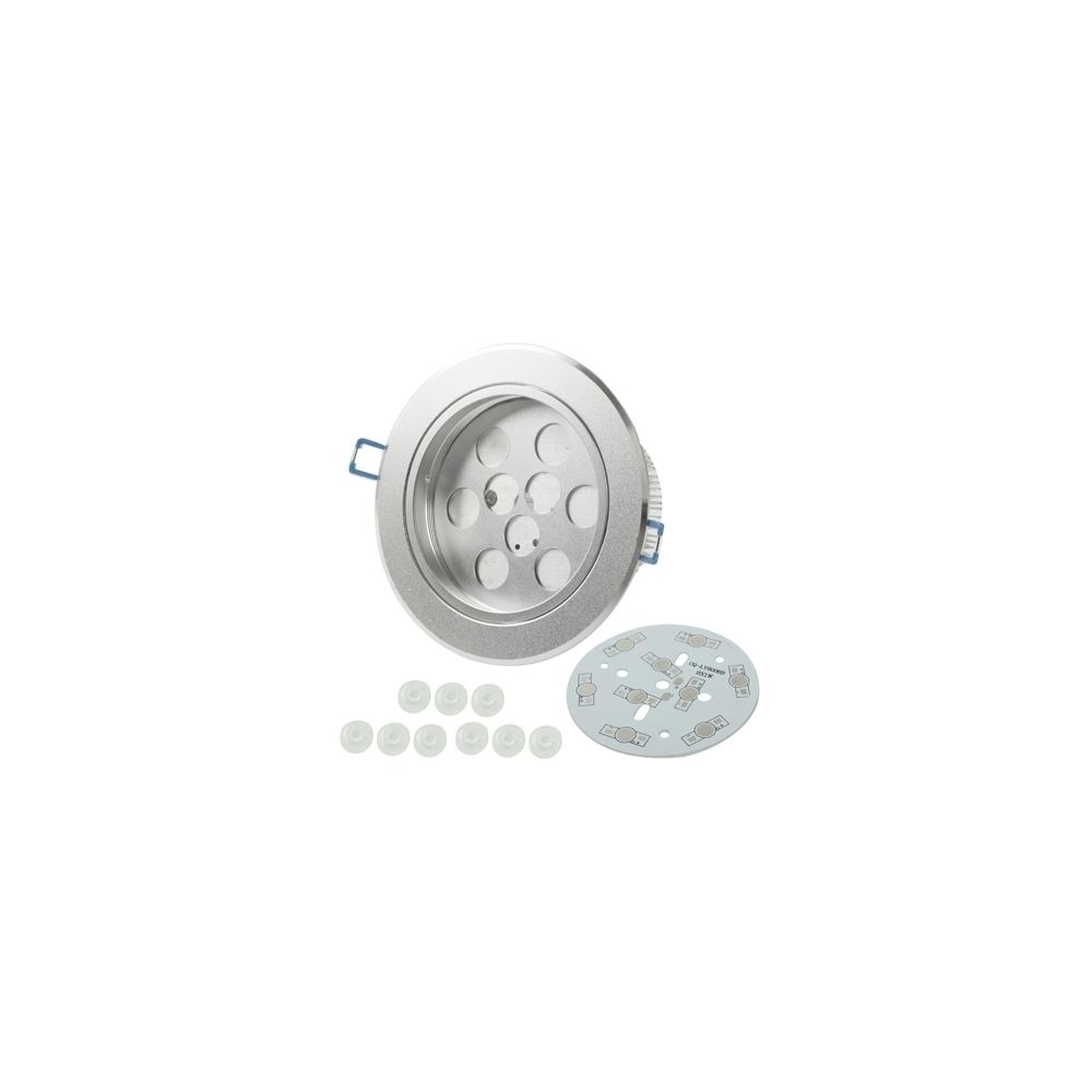 Wewoo - Pièces de lanternes de jour de 9W LED pièces de couverture + plaque de base en aluminium + + lentille de + radiateur en + vis - Ampoules LED