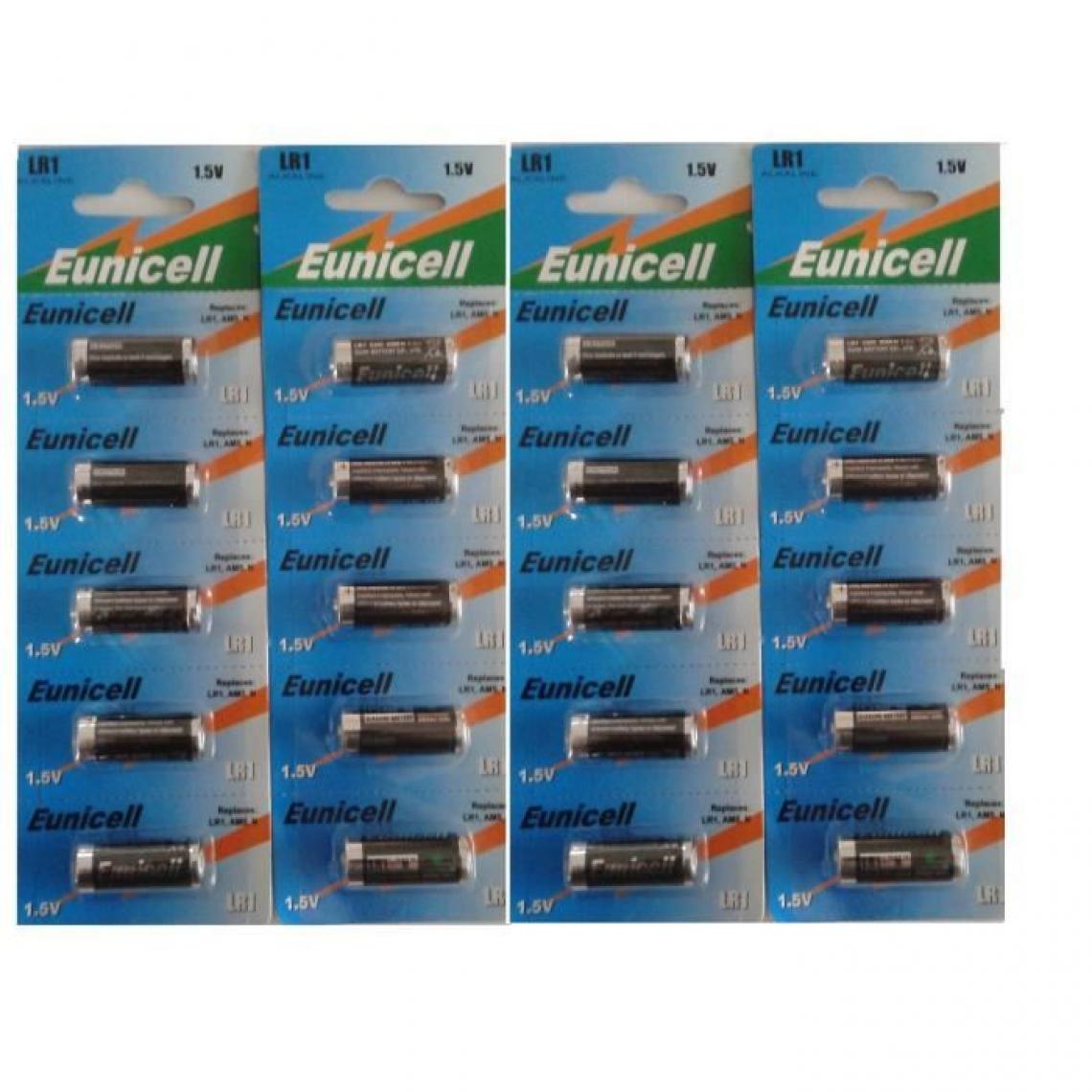 Eunicell - Lot de 20 pile LR1 EUNICELL - Piles standard