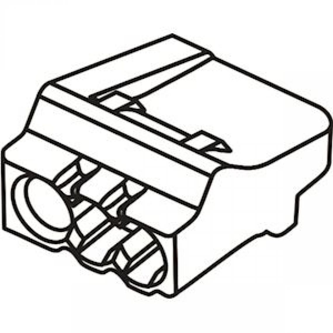Bizline - borne de connexion - automatique - 3 entrées - 0.5 à 2.5 mm - orange - boite de 150 - bizline 103403 - Accessoires de câblage