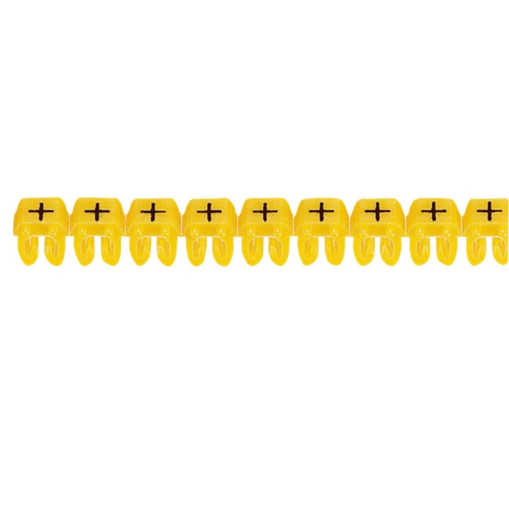 Legrand - repère pour fil de 0.15 à 0.5 mm2 - signe + - couleur jaune - legrand cab 3 - Accessoires de câblage