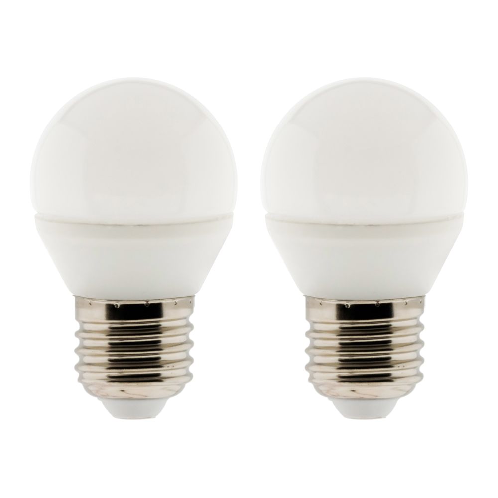 Elexity - Lot de 2 ampoules LED Sphérique 5W E27 400lm 2700K - Ampoules LED