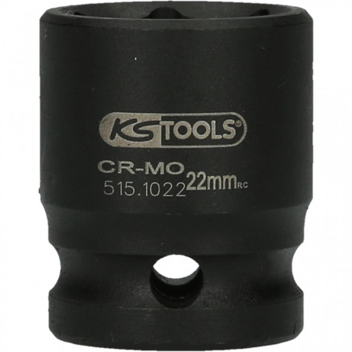 Ks Tools - KS TOOLS 515.1022 Douille à chocs 6 pans 1/2'' 22mm - Clés et douilles