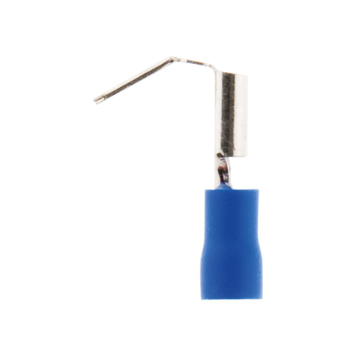 Zenitech - 10 cosses bleu clips mixte mâle femelle 6,3 mm - Zenitech - Accessoires de câblage