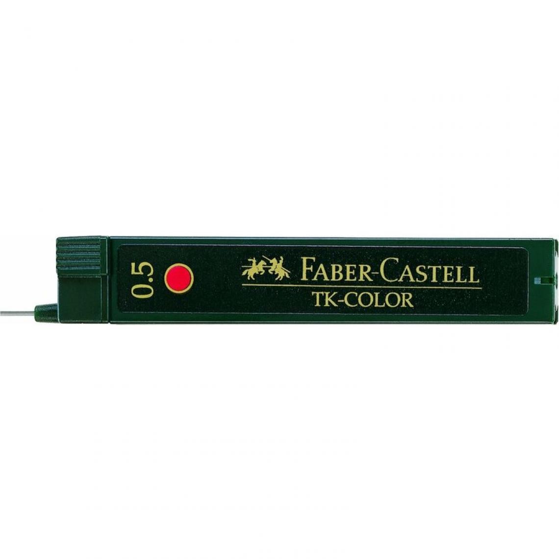 Faber-Castell - FABER-CASTELL Mines pour porte-mines TK-COLOR 9085-R, rouge () - Outils et accessoires du peintre