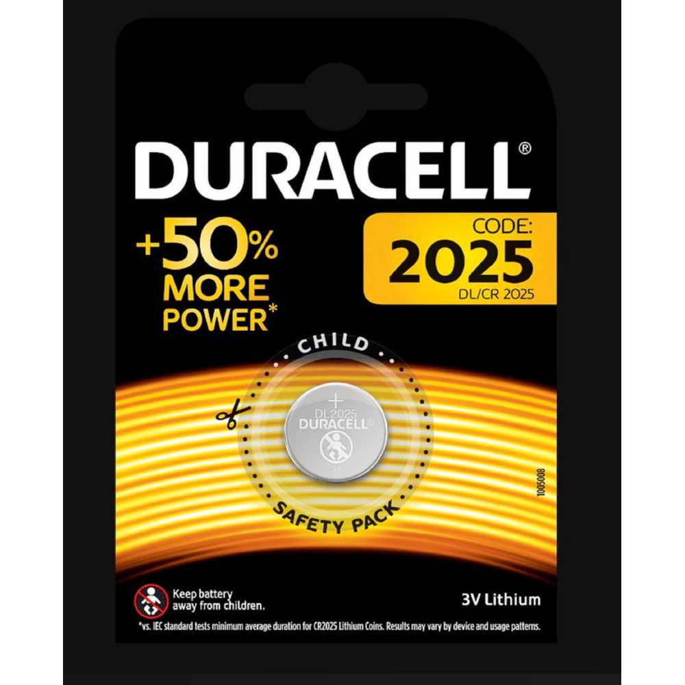 Duracell - Pile bouton 2025 Lithium 3V - Piles spécifiques