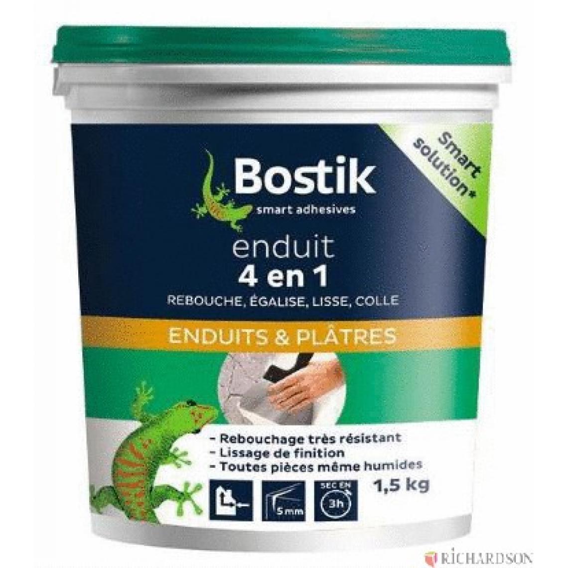 Bostiksa - Enduit 4 en 1 BOSTIK - 30604209 - Colles et pistolets à colle