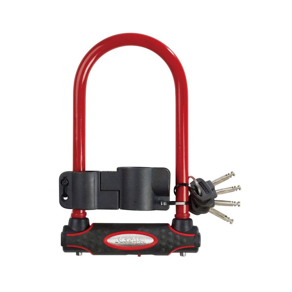 Master Lock - MASTER LOCK - 938268 - Antivol rouge à anse en acier trempé 8195 210 mm - Verrou, cadenas, targette