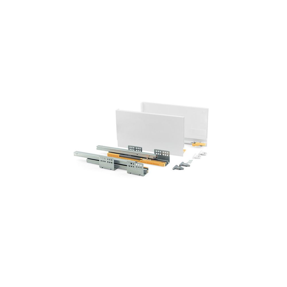Emuca - Kit de tiroir Concept hauteur 185 mm et profondeur 500 mm finition blanc - 3101712 - Emuca - Glissière, coulisse de tiroir