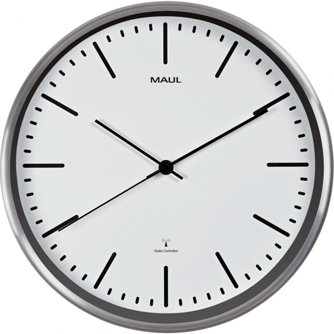 Maul - MAUL Horloge murale/horloge radio pilotée MAULfly, blanc () - Télérupteurs, minuteries et horloges