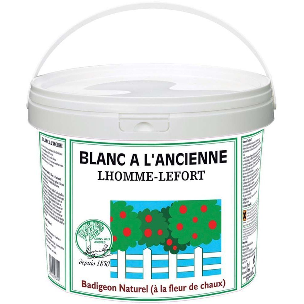 Lhomme-Lefort - Blanc à l'ancienne badigeon naturel 1 litre - Matériel de pose, produits d'entretien