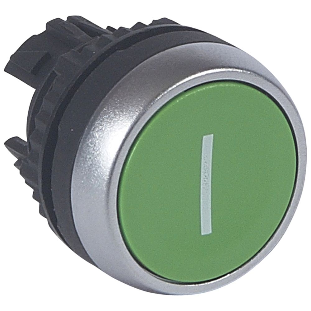 Legrand - tête non lumineuse à impulsion affleurante verte - marqué i - Autres équipements modulaires