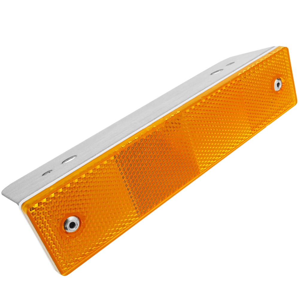 Primematik - Réflecteur routier 18 x 180 mm. Capteurs muraux en métal orange - Extincteur & signalétique