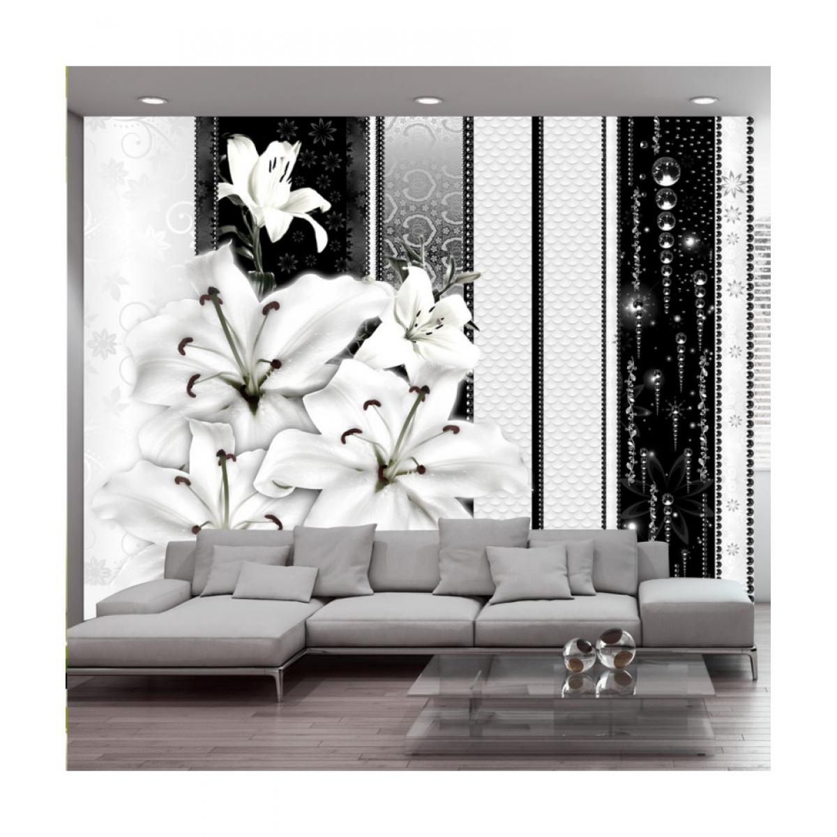 Artgeist - Papier peint - Crying lilies in white 300x210 - Papier peint