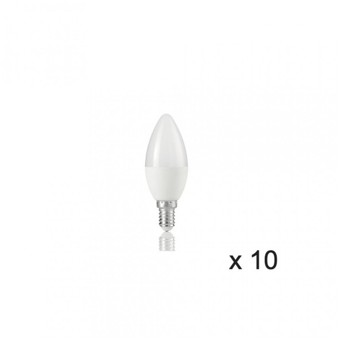 Ideal Lux - Ampoule (x10) 7W E14 Blanc D3,5 151953 - Ampoules LED
