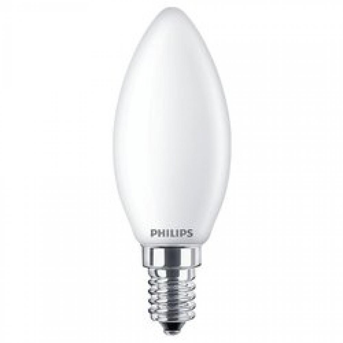 Philips - Ampoule LED E14 forme flamme PHILIPS EQ40W en verre - Ampoules LED