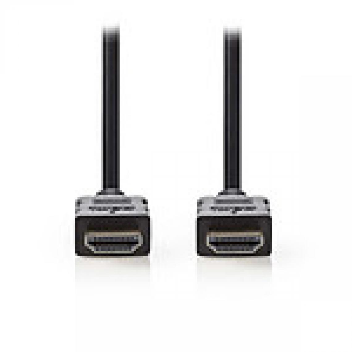 Nedis - Nedis Câble HDMI haute vitesse avec Ethernet Noir (2 mètres) - Adaptateurs