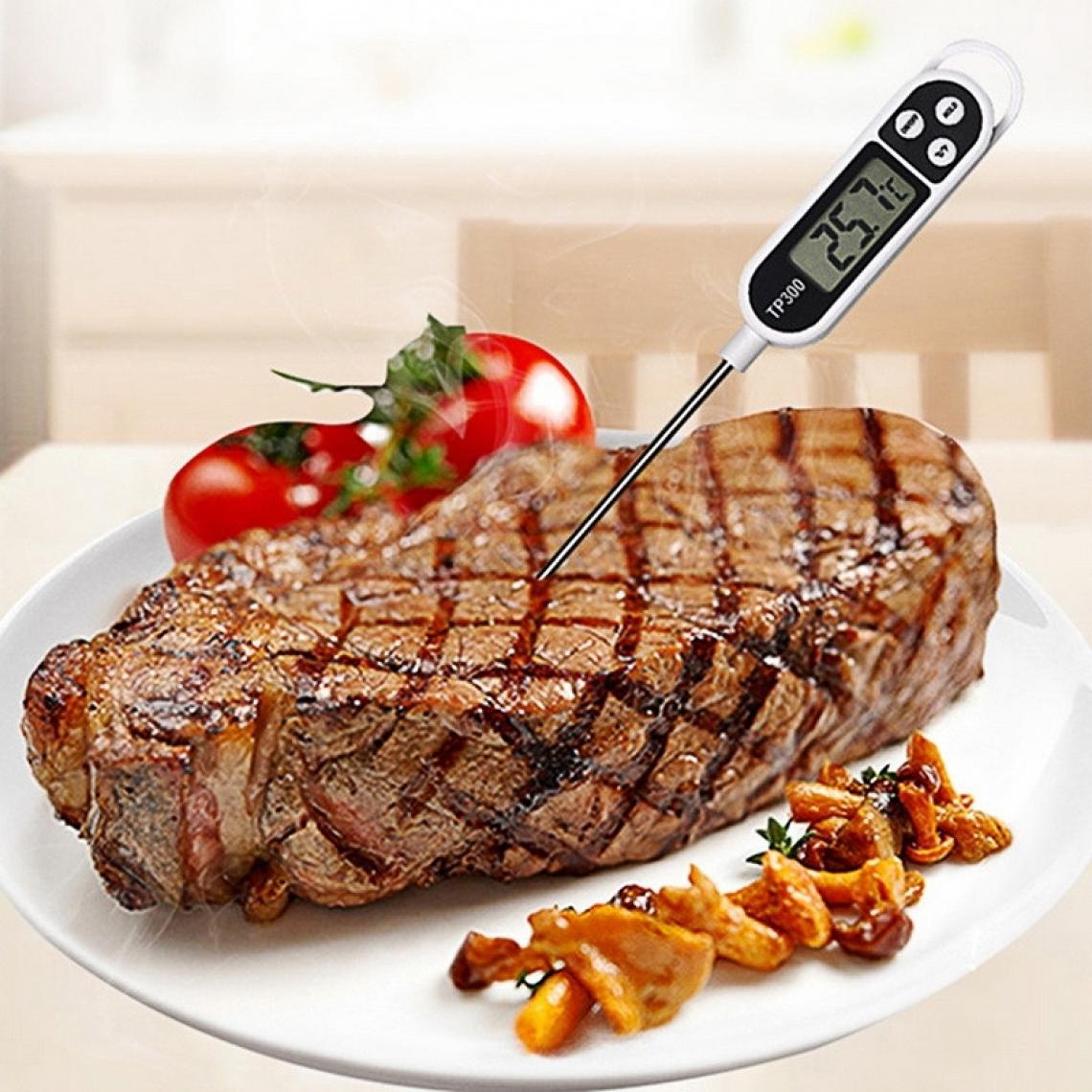 Wewoo - TP300 Comptage de la température des aliments en acier inoxydable Plug-in Kitchen Thermomètre électronique numérique - Appareils de mesure