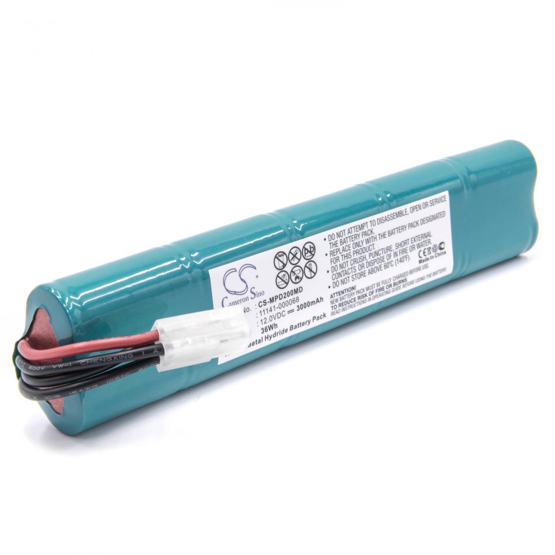 Vhbw - vhbw Batterie compatible avec Medtronic Physio Control LifePak 20, Physio-Control Lifepak 20 appareil médical (3000mAh, 12V, NiMH) - Piles spécifiques