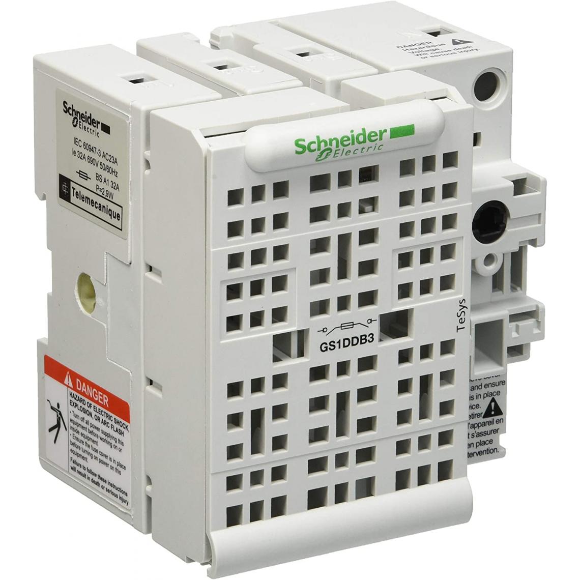 Schneider - Schneider GS1DDB3 Interrupteur séparateur 3 x 32 A C BS/A1 Blanc - Interrupteurs et prises en saillie