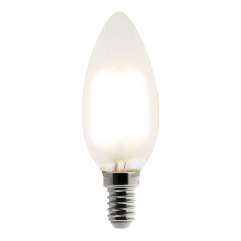 Elexity - Ampoule Déco filament LED dépoli Flamme 4W E14 400lm 2700K (blanc chaud) - Ampoules LED
