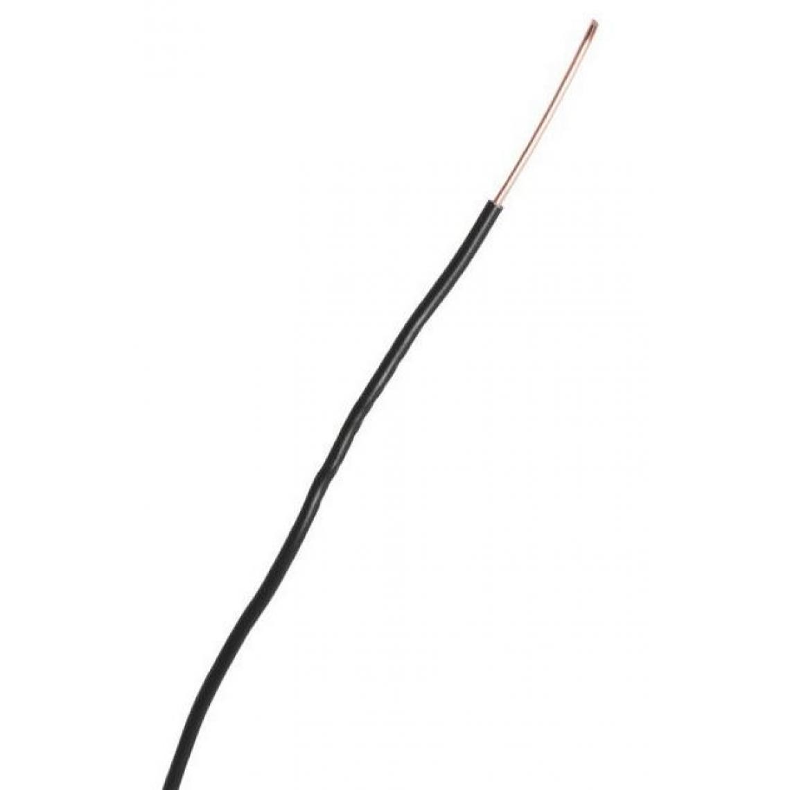 Lynelec - Lynelec - Fil rigide domestique H07 V-U noir 2,5 mm² Ø 3,9 mm - Cordons d'alimentation