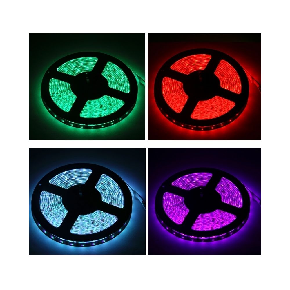 Wewoo - Ruban LED Waterproof Epoxyde Lumière colorée imperméable de corde de 3528 SMD LED, 60 / M, longueur: 5M - Ruban LED