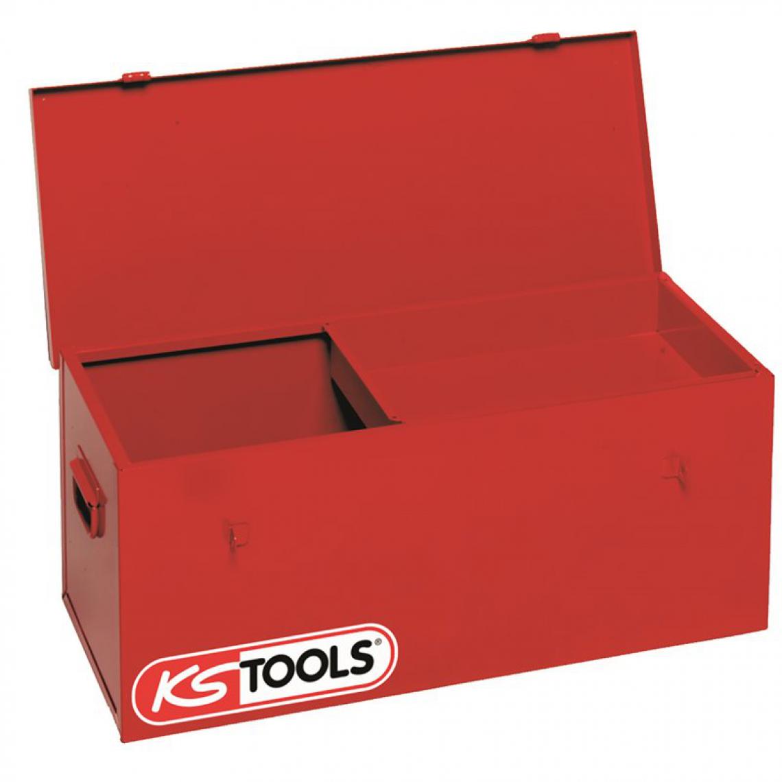Ks Tools - Coffre de chantier avec plateau - 550 x 300 x 300 - Boîtes à outils