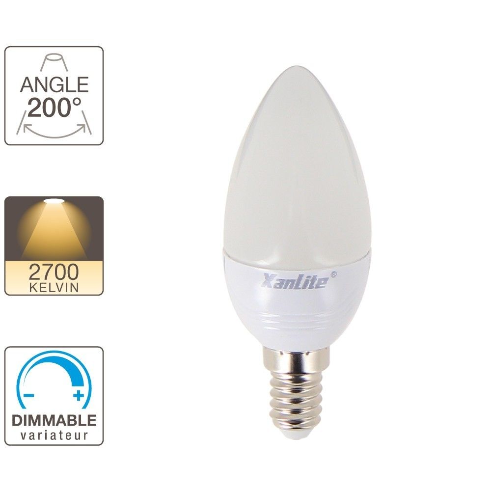 Xanlite - Ampoule LED flamme culot E14 - Ampoules LED