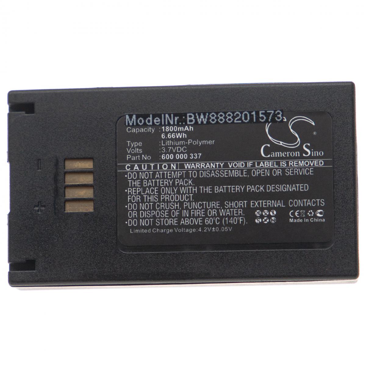 Vhbw - vhbw Batterie compatible avec NTI XL2 outil de mesure (1800mAh 3,7V Li-Polymère) - Piles rechargeables