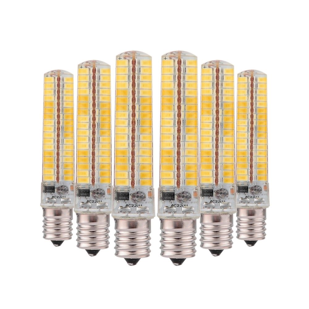 Wewoo - Ampoule LED SMD 5730 6PCS E14 CA 10W 200-240V 136LEDs SMD 5730 lampe de silicone à économie d'énergie (blanc chaud) - Ampoules LED