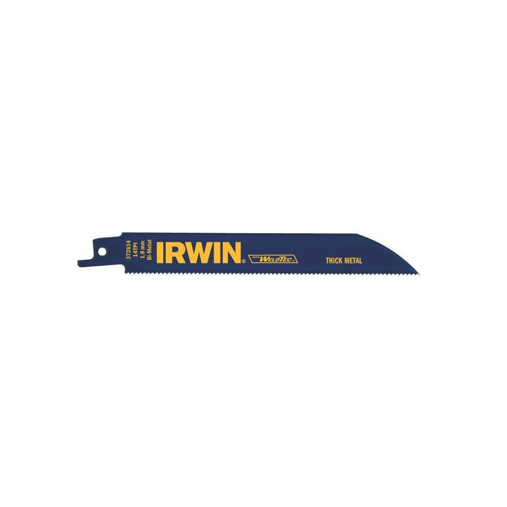 Irwin - IRWIN Jeu de 2 Lames bi-métal pour scie sabre 818R pour métaux - 18 TPI - Accessoires sciage, tronçonnage