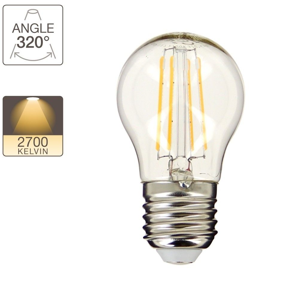 Xanlite - Ampoule LED P45 - cuLot E27 - retro-LED - Ampoules LED